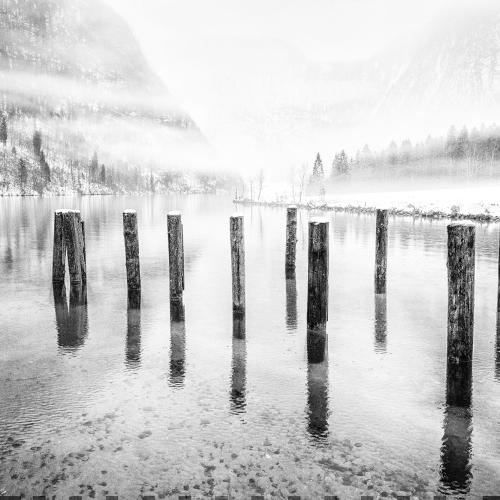 Königssee by winter, Bavaria, Germany
